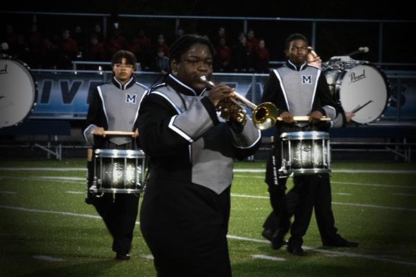 Meade High School Marching Band Performing